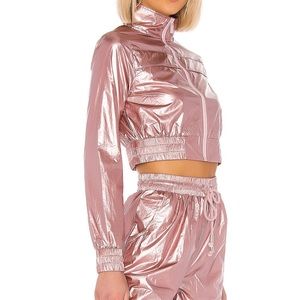 Superdown Kalina metallic windbreaker